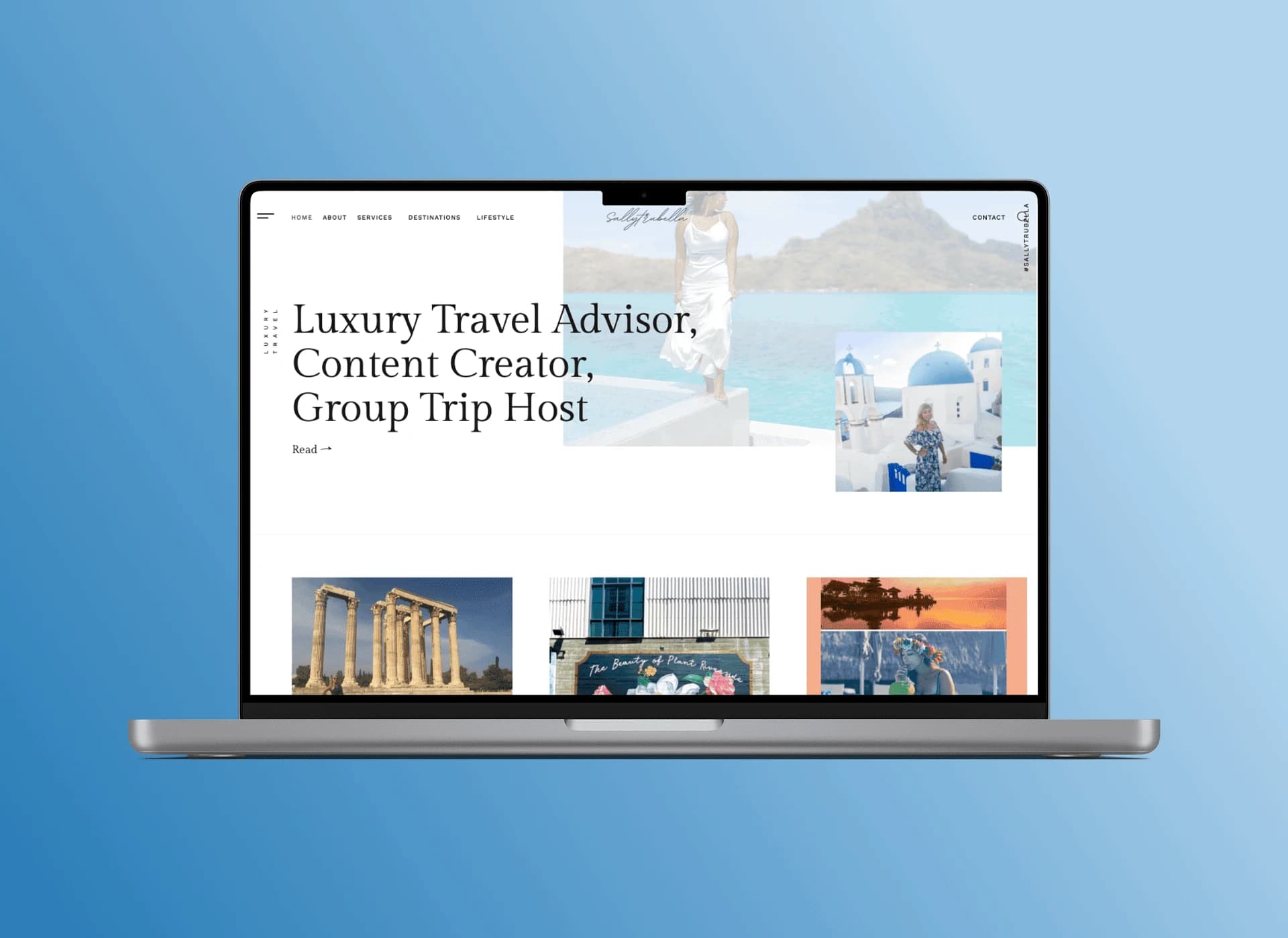 Sallytrubella website design presentation